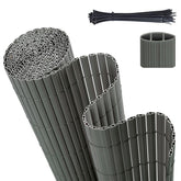 Sekey PVC privacy screen with double reinforcement inside, light grey